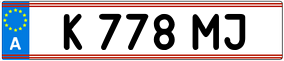 Trailer License Plate